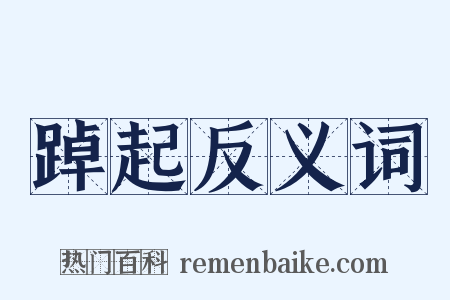 踔起反义词是什么意思的图片